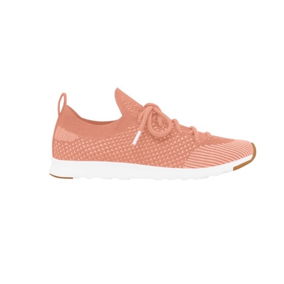 Native AP Mercury Lite Knit Tennis Shoe Sneaker Clay Pink Salmon Peach - Picture 1 of 5